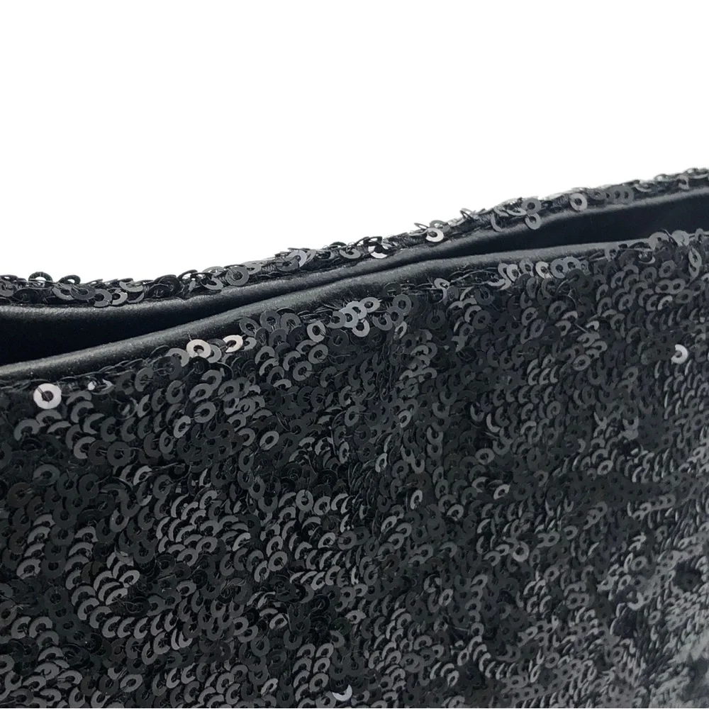 Victoria’s Secret Black Sequin Clutch Purse